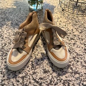 Frye Tan and Cream Men's Sneakers